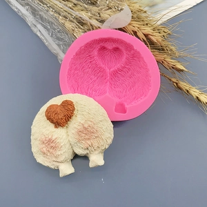 Corgi Butt Silicone Mold For DIY Chocolate Fondant Biscuit Baking Tools Cartoon Creative Animal Shape Kitchen Supplies