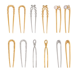 Minimalist Knot Hair Stick Stainless Steel 18K Gold Plated Geometric Hairpin Waterproof Hypoallergenic Hair Jewelry For Women