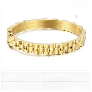 Détail du bracelet punk en acier inoxydable à bords ondulés avec dimensions précises