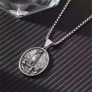 Exaggerated skull pendant necklace with detailed size and weight measurement chart