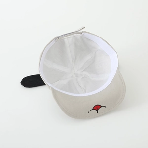 Detail of baby bear cap showing the sweatband and internal cotton lining
