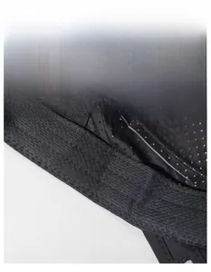 Detail of widened sweatband on sun hat with breathable mesh for moisture wicking