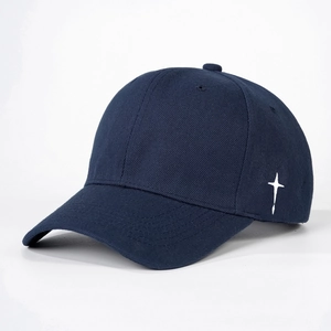 Casquette de baseball bleu marine avec broderie étoile blanche et visière courbée classique