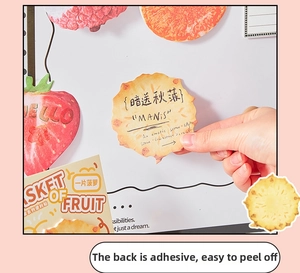 Close-up of pineapple-shaped sticky notes from the Basket of Fruit creative stationery set