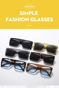 Detail view of Y2K sporty sunglasses in multiple colors with elegant side metal accents