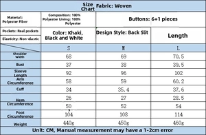 Detailed size guide table for women's houndstooth blazer showing measurements in cm