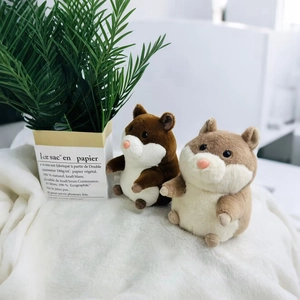 Adorable plush guinea pig stuffed animals in brown and beige tones for home decor