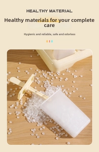 Detail of popsicle mold with BPA-free material and transparent resin pellets