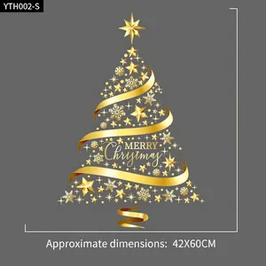 Christmas window decoration static sticker measuring 42X60CM for glass doors