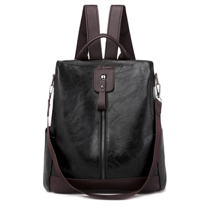 Women Backpack PU Leather Anti-theft Multi-functional Retro Travel Casual Large Fashion Bag For Ladies Vintage