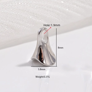 Gancio per ciondolo a U in argento sterling S925 per gioielli fai-da-te con misure