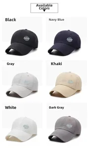 Grid view of lightweight breathable baseball caps with Opportunity logo in six colors