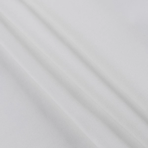 Close-up detail of white knitted fabric texture showing premium weave for off-shoulder dresses