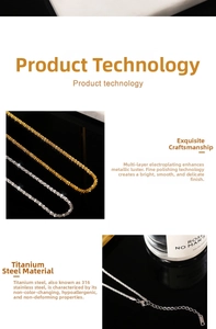 Detail of 316 titanium steel necklace showing durable plating and hypoallergenic texture