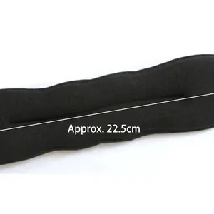 Outil chignon noir 22,5cm accessoire de coiffure professionnel pour chignons élégants