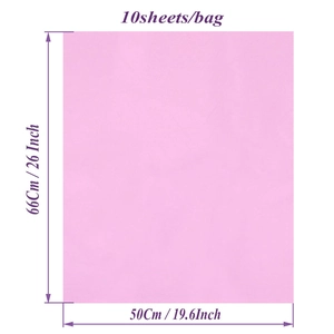 Pink tissue paper 10 sheets pack for gift wrapping and DIY crafts 50x66cm size