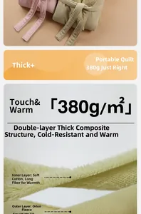 Detail of double-layer coral fleece bathrobe fabric with 380g weight for warmth