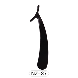 Black stainless steel eyelash applicator tool model NZ-37 for easy lash application