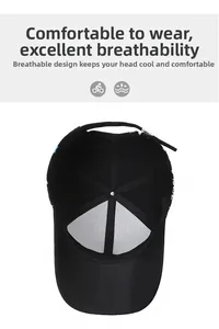 Internal view of graffiti hip hop cap showing breathable lining and sweatband stitching