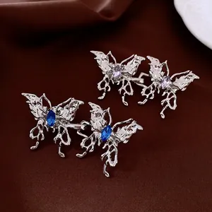 Boucle De Taille Papillon Alliage Strass Réglable Jean Taille Resserrage Épingle Accessoire Mode