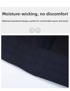 Detail view showing wide moisture-wicking sweatband inside the breathable sports cap