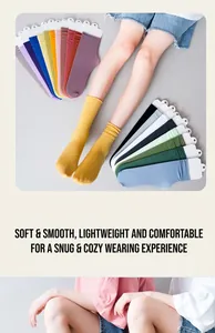 Selection of colorful thin velvet crew socks in various vibrant summer shades