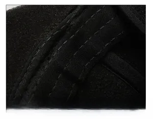 Detail of thickened sweatband and fine stitching inside a men's winter baseball cap