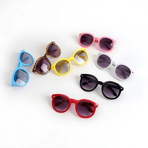 Kids Sunglasses Round Frame PC AC UV400 Protection Metal Arrow Retro Fashion For Boys Girls