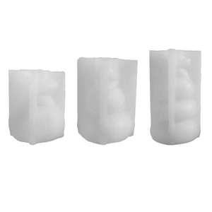 Three-piece translucent silicone mold set for DIY starfish shell ocean theme candles