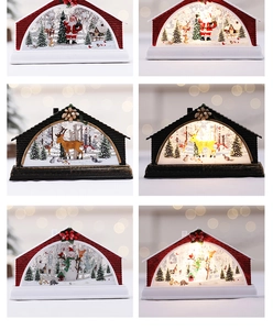 Detailed comparison of LED Christmas lantern styles in both on and off lighting states