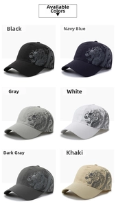 Selection of quick-dry mesh baseball caps in six colors with side dragon prints
