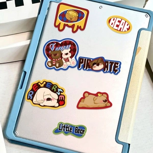 DIY American style sweet cool cartoon cat dog stickers on tablet case 8 sheets set