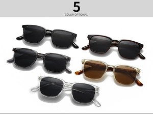 Collection de cinq lunettes de soleil polarisées rétro en noir, écaille et cristal
