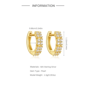 Detailed view of S925 silver star earrings with dimensions 0.88cm width and 1.12cm height