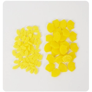 Mini rodajas de piña de resina amarilla para manualidades DIY y accesorios en miniatura