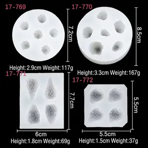 3D strawberry silicone molds for DIY handmade chocolate and fondant cake decorating