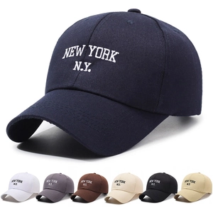 New York NY Embroidered Baseball Cap Cotton Adjustable Sun Protection Outdoor Casual Sport Hat For Men Women