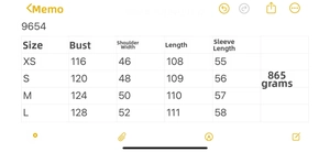 Size chart for women's diamond quilted hooded cotton coat showing chest and length measurements