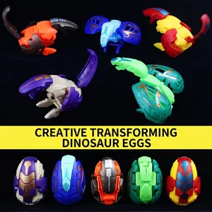 Transforming Dinosaur Egg Toy Plastic Deformation Robot Action Figure For Kids Colorful Educational Novelty Gift