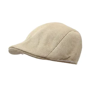 Beigefarbene, atmungsaktive Mesh-Schiebermütze für Herren mit leichtem Sommer-Design