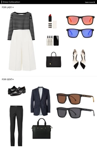 Fashion collocation of classic TR sunglasses with elegant formal wear and accessories
