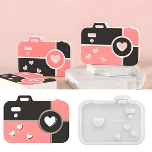 Camera Shaped Silicone Mold DIY Resin Heart Ornament Crafting Handmade Tool
