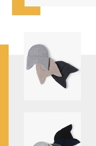 Detailed close-up showing the ribbed texture and ear protection of the knitted winter hats