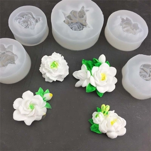 3D Gardenia Jasmine Flower Silicone Molds For Chocolate Fondant Cake Decorating DIY Candle Soap Resin Plaster Making