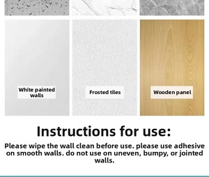 Guide for wall surfaces suitable for drill-free stainless steel soap dish installation