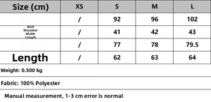 Tableau des tailles pour blazer femme avec mesures de poitrine et d'épaules en cm