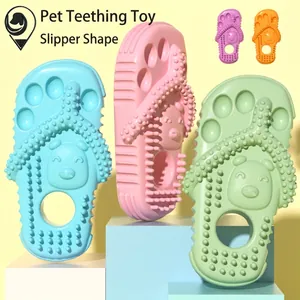 Pet Dog Chew Toys Multi Shape TPR Rubber Teeth Cleaning Durable Interactive Puppy Toys With Cotton Rope