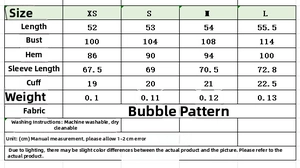 Tabella taglie dettagliata per completo donna camicia a quadri e gonna asimmetrica