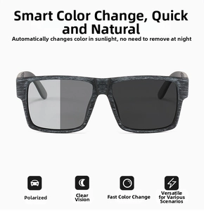 Detailed comparison of photochromic polarized lenses showing rapid light-to-dark transition