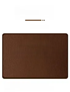 Detailed view of dark brown ribbed texture fabric for breathable seamless sports bodysuit